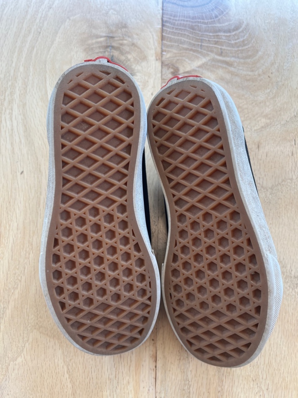 Vans Kids Black and White Canvas and Suede Velcro Skate Sneakers - Picture 5 of 8
